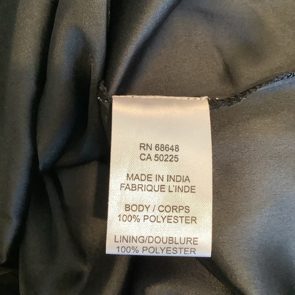 Allen Schwartz Privé Black Strapless Gown Size 12 - Picture 8 of 9